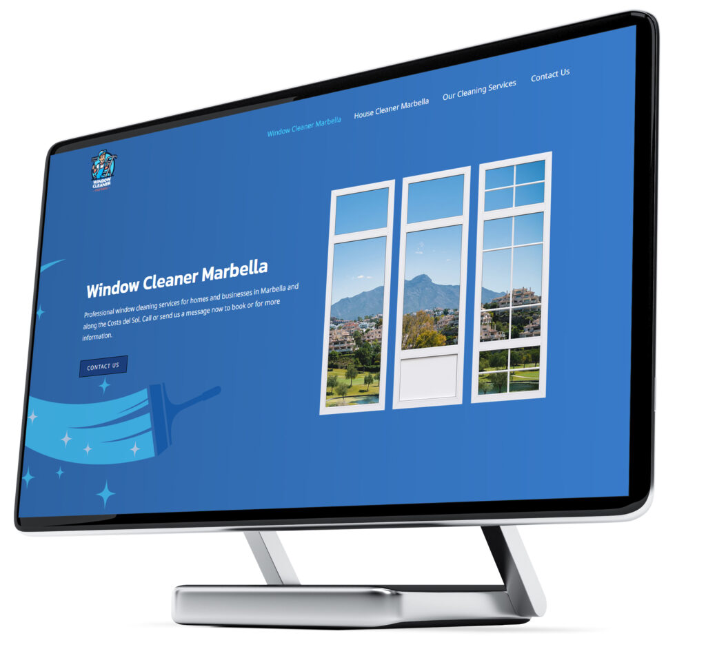 The website of The Window Cleaner Marbella
