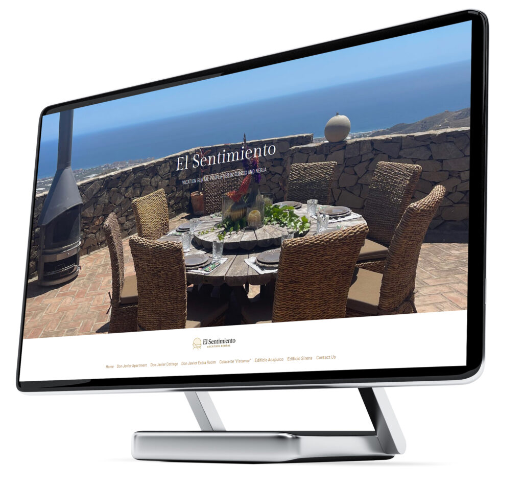 El Sentimiento Website design for a holiday let in Torrox