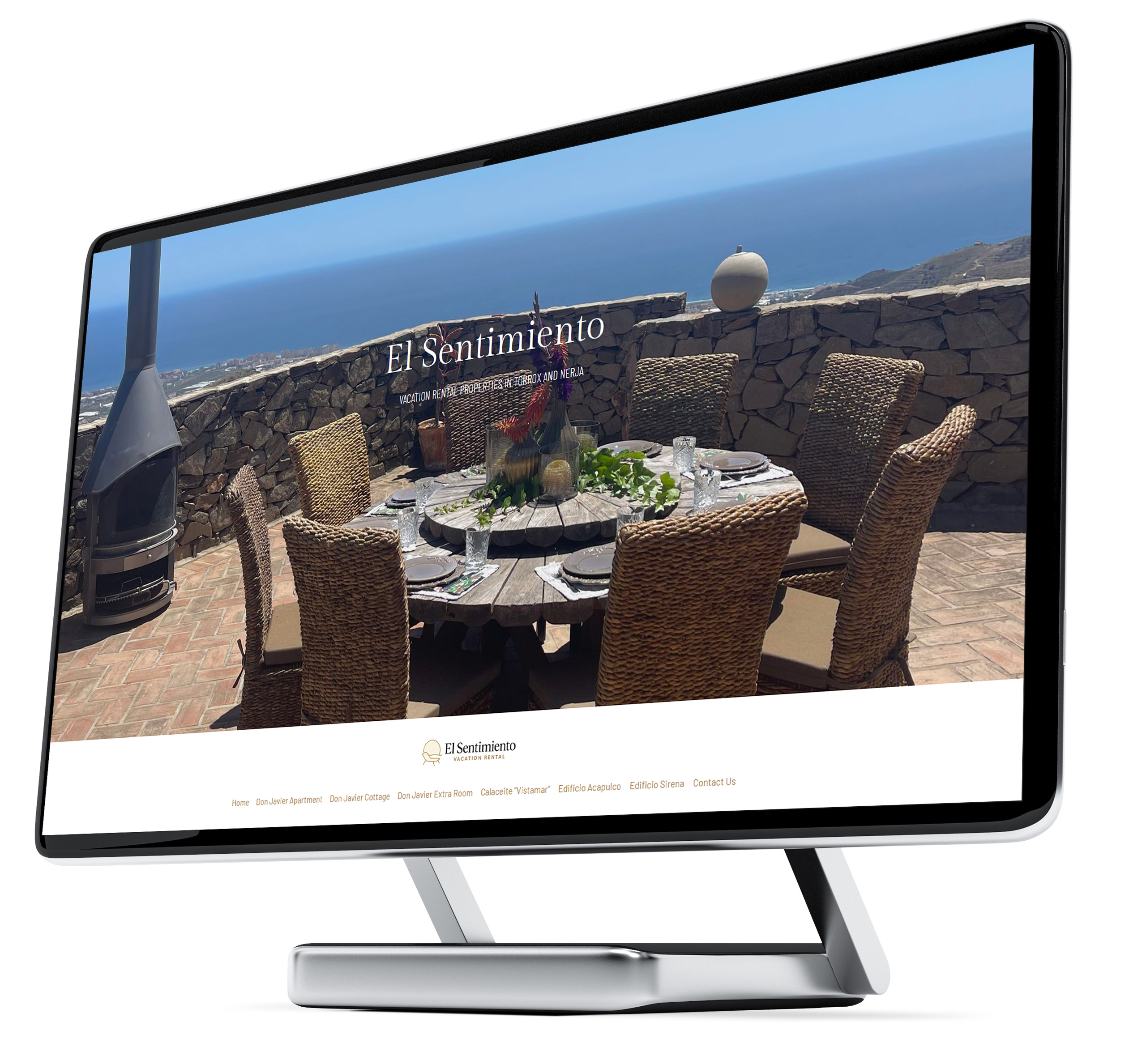 Website design for a vacation rental property in Torrox