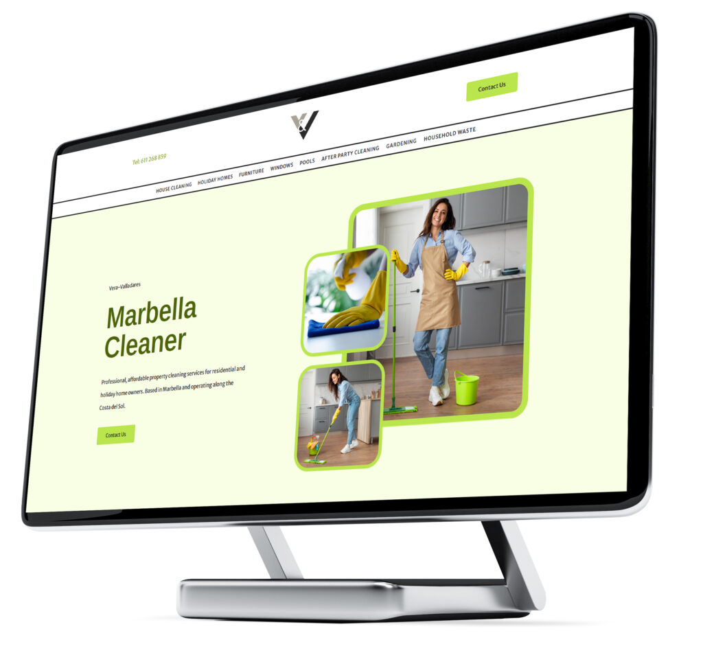Website design for Marbella Cleaners